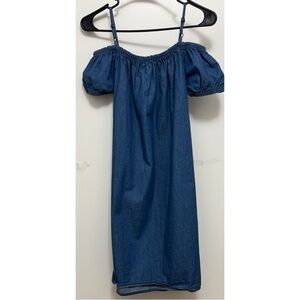 Blue Off-Shoulder women’s  Dress